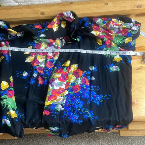 Y2K Fitting Image open front oversized floral kimono women's 3X - Picture 8 of 9